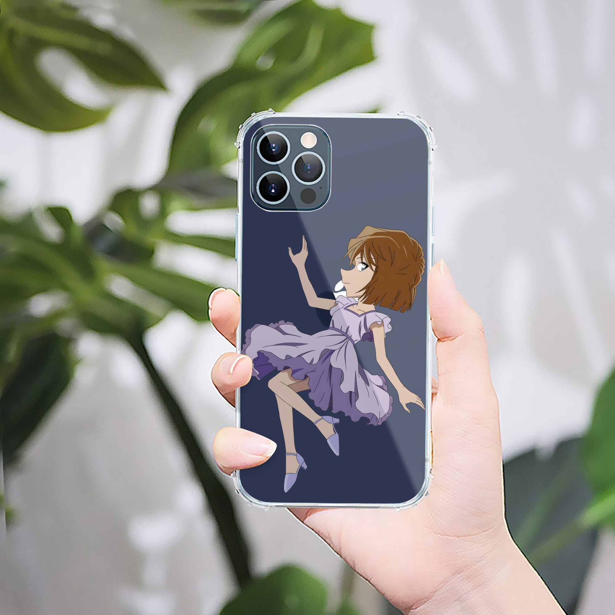 （画像用） 名探偵コナン 灰原 哀 はいばら あい Detective Conan Anita Hailey、Vi Graythorn Haibara Ai 【iPhone 12シリーズ対応】透明スマホケース（クリアソフトケース）